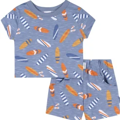 2-Piece Baby & Toddler Boys Surfboard T-Shirt and Shorts Set