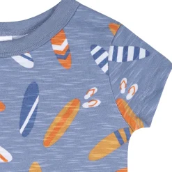 2-Piece Baby & Toddler Boys Surfboard T-Shirt and Shorts Set