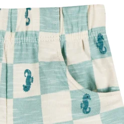 2-Piece Baby & Toddler Boys Teal Seahorse T-Shirt and Shorts Set