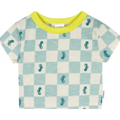2-Piece Baby & Toddler Boys Teal Seahorse T-Shirt and Shorts Set