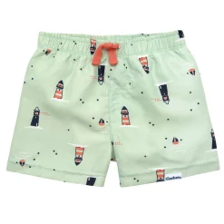 2-Piece Baby & Toddler Boys UPF 50+ Lighthouse Rash Guard & Swim Trunks Set
