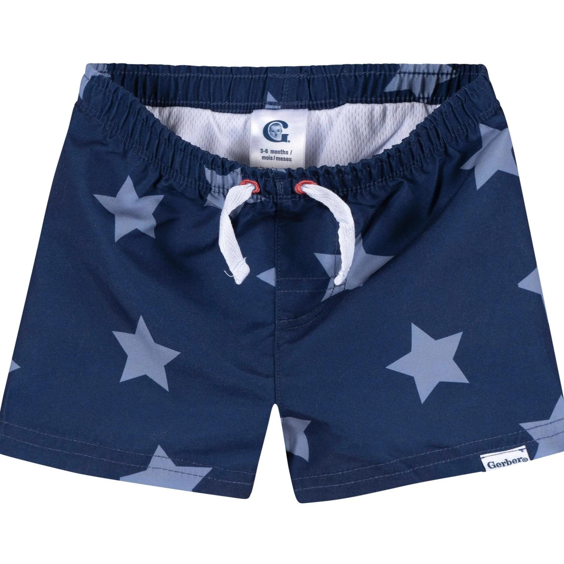 2-Piece Baby & Toddler Boys UPF 50+ Patriotic Stars Rash Guard & Swim Trunks Set