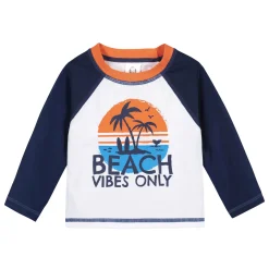 2-Piece Baby & Toddler Boys UPF 50+ Vacation Vibes Rash Guard & Swim Trunks Set