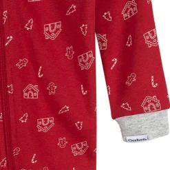 2-Piece Baby & Toddler Gingerbread People Snug Fit Footed Pajamas