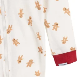 2-Piece Baby & Toddler Gingerbread People Snug Fit Footed Pajamas