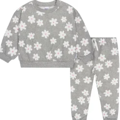 2-Piece Baby & Toddler Girls Big Daisies Sweatshirt & Pant Set