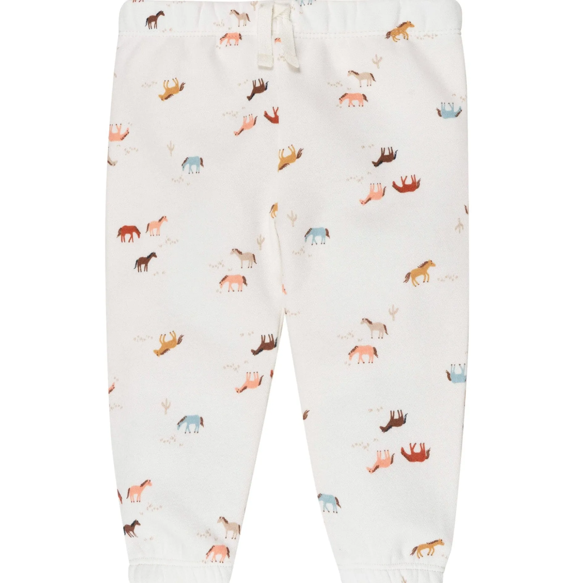 2-Piece Baby & Toddler Girls Colorful Horses Sweatshirt & Pant Set