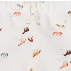 2-Piece Baby & Toddler Girls Colorful Horses Sweatshirt & Pant Set
