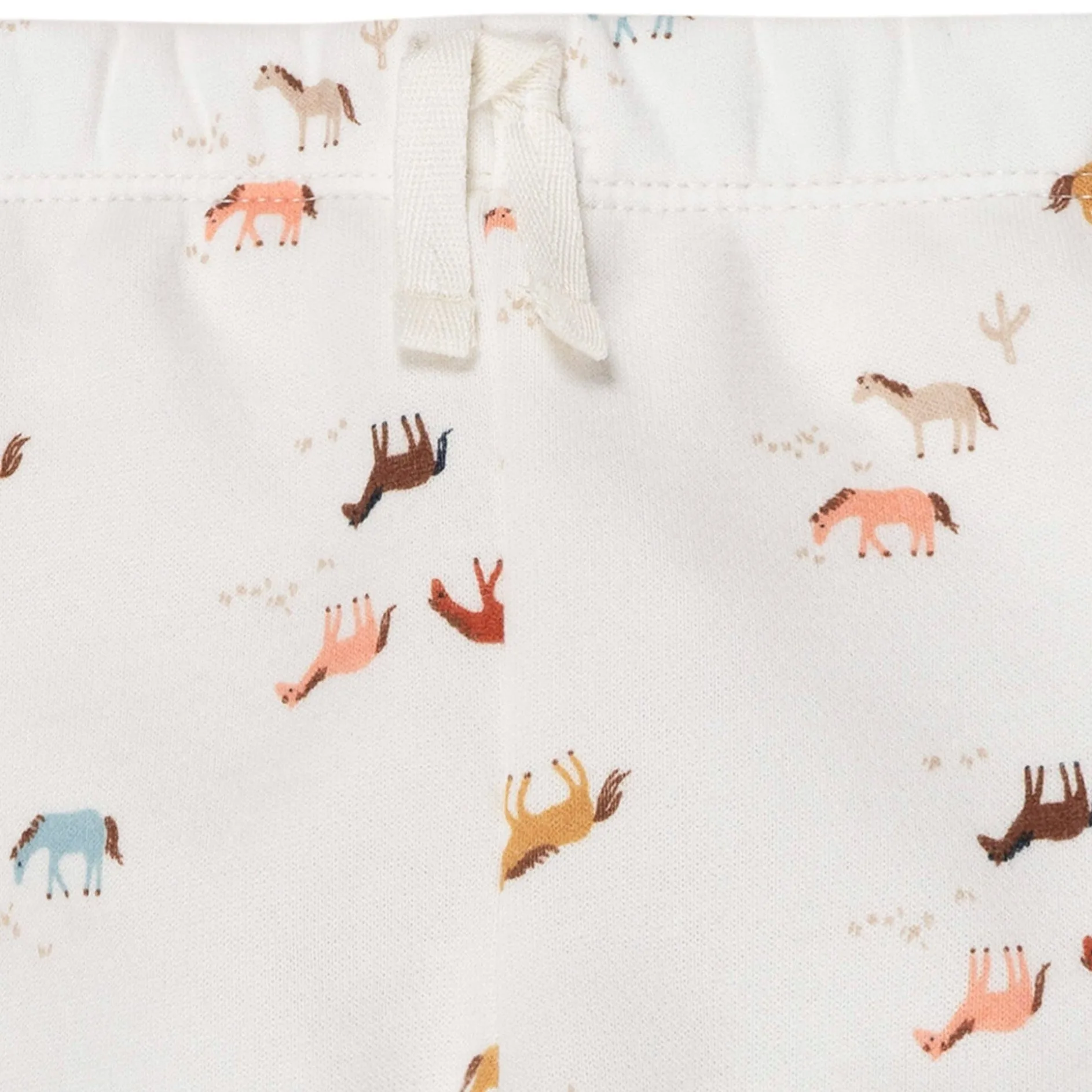 2-Piece Baby & Toddler Girls Colorful Horses Sweatshirt & Pant Set