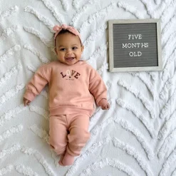 2-Piece Baby & Toddler Girls LOVE Sweatshirt & Pant Set