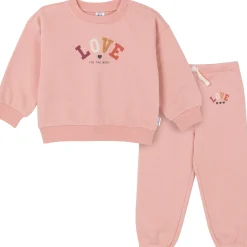 2-Piece Baby & Toddler Girls LOVE Sweatshirt & Pant Set