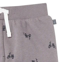 2-Piece Boys Grey Scooter Sweatshirt and Jogger Set