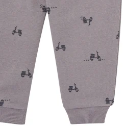 2-Piece Boys Grey Scooter Sweatshirt and Jogger Set