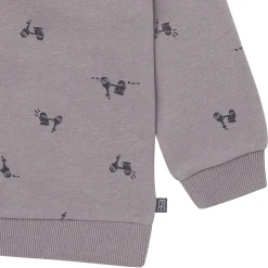 2-Piece Boys Grey Scooter Sweatshirt and Jogger Set