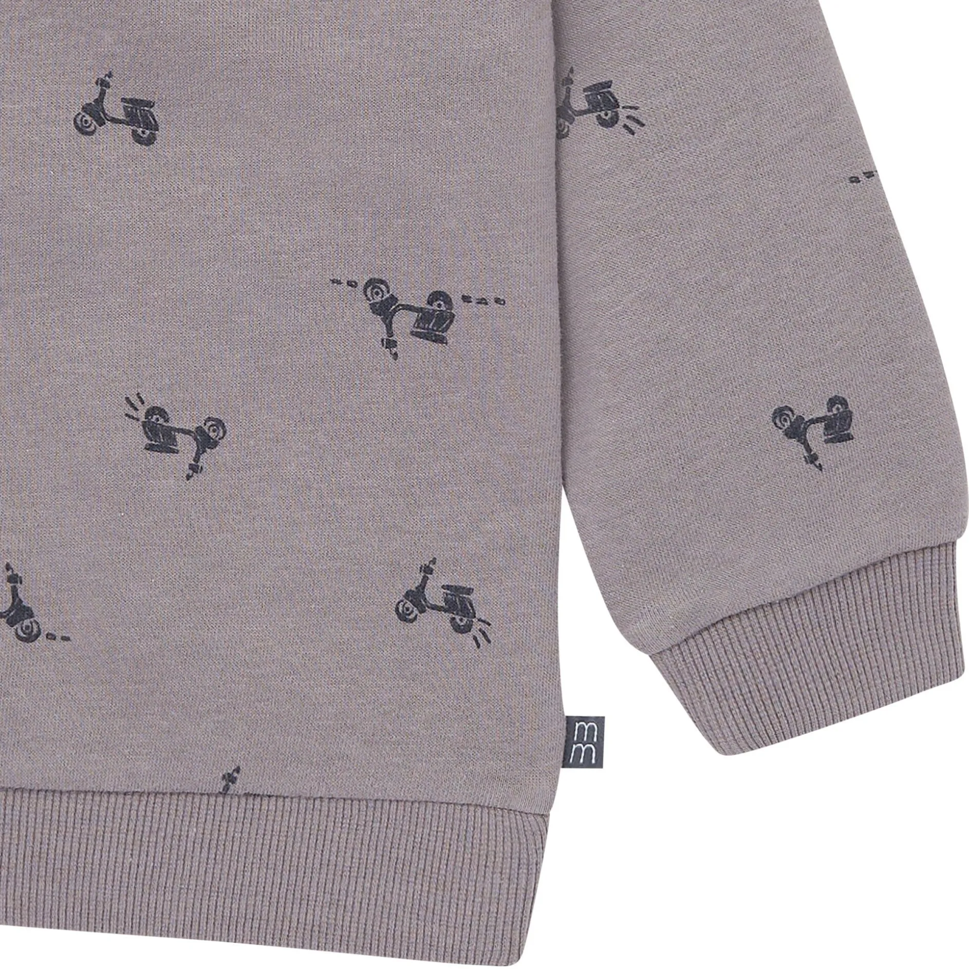 2-Piece Boys Grey Scooter Sweatshirt and Jogger Set