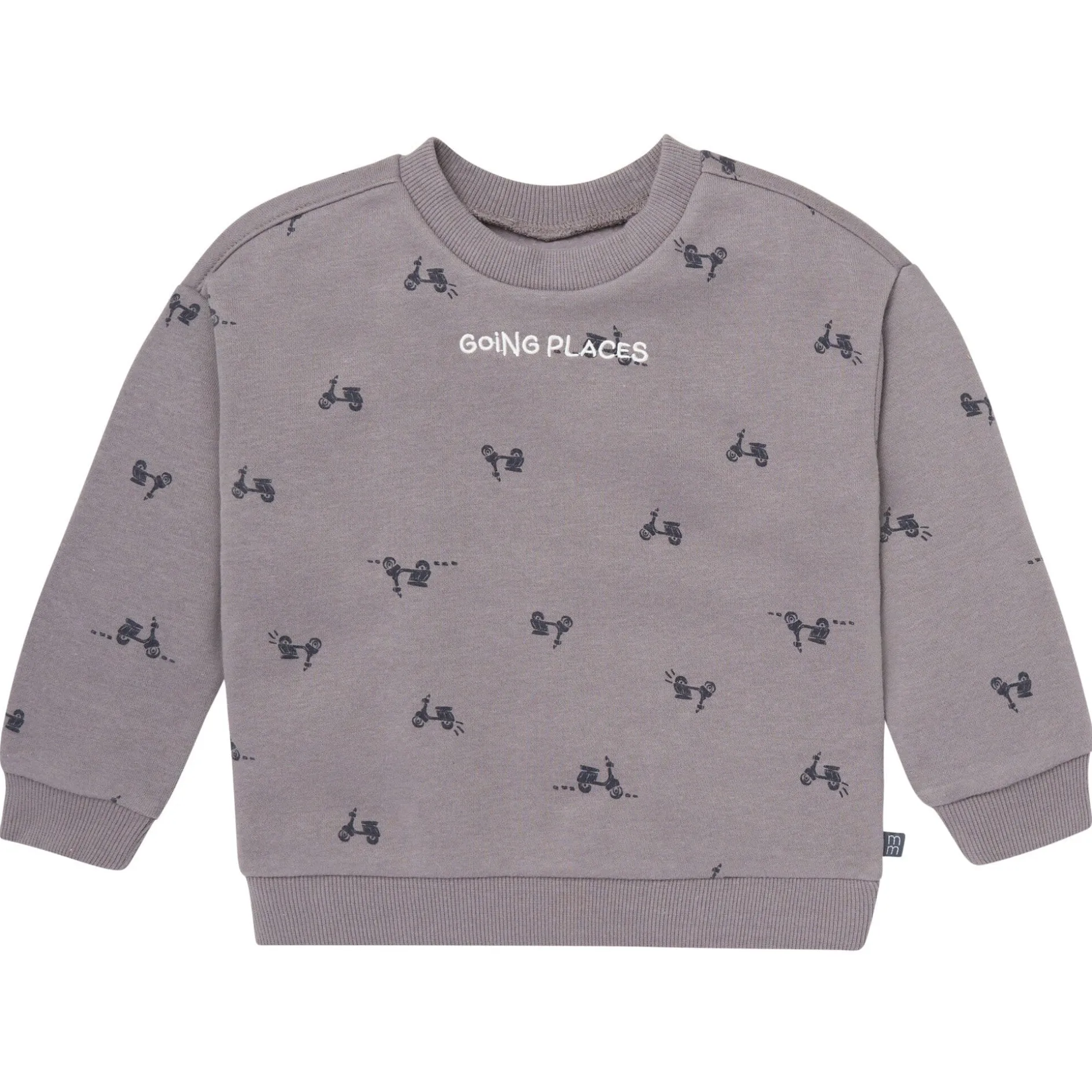 2-Piece Boys Grey Scooter Sweatshirt and Jogger Set