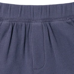 2-Piece Boys Odyssey Gray Johnny Collar Shirt and Shorts Set