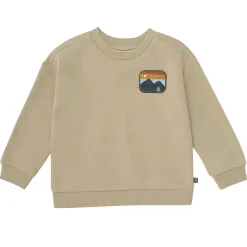 2-Piece Boys Olive Mountain Sweatshirt and Jogger Set