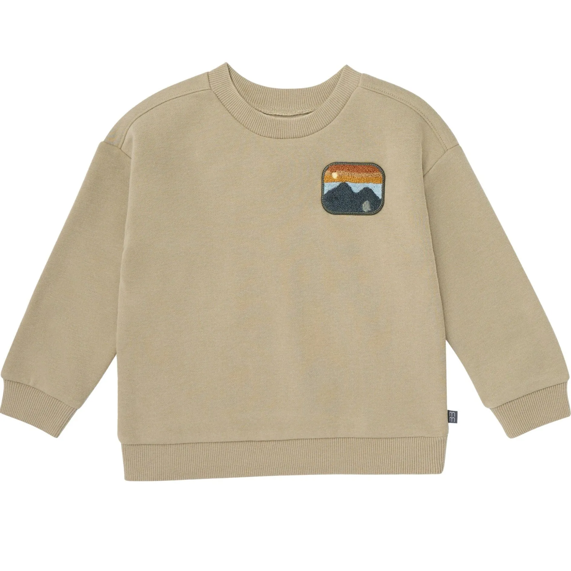 2-Piece Boys Olive Mountain Sweatshirt and Jogger Set