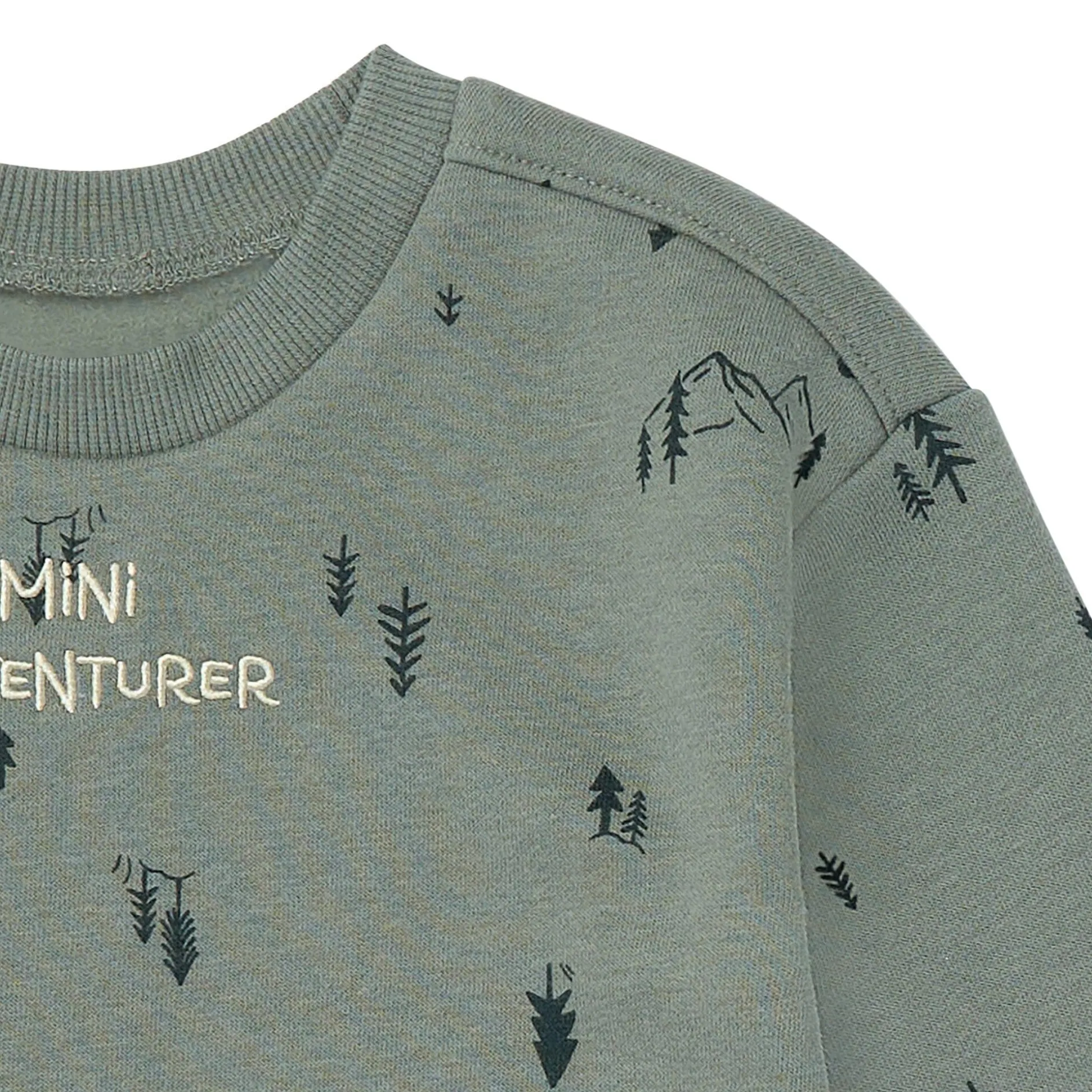 2-Piece Boys Trees & Mountains Sweatshirt and Jogger Set