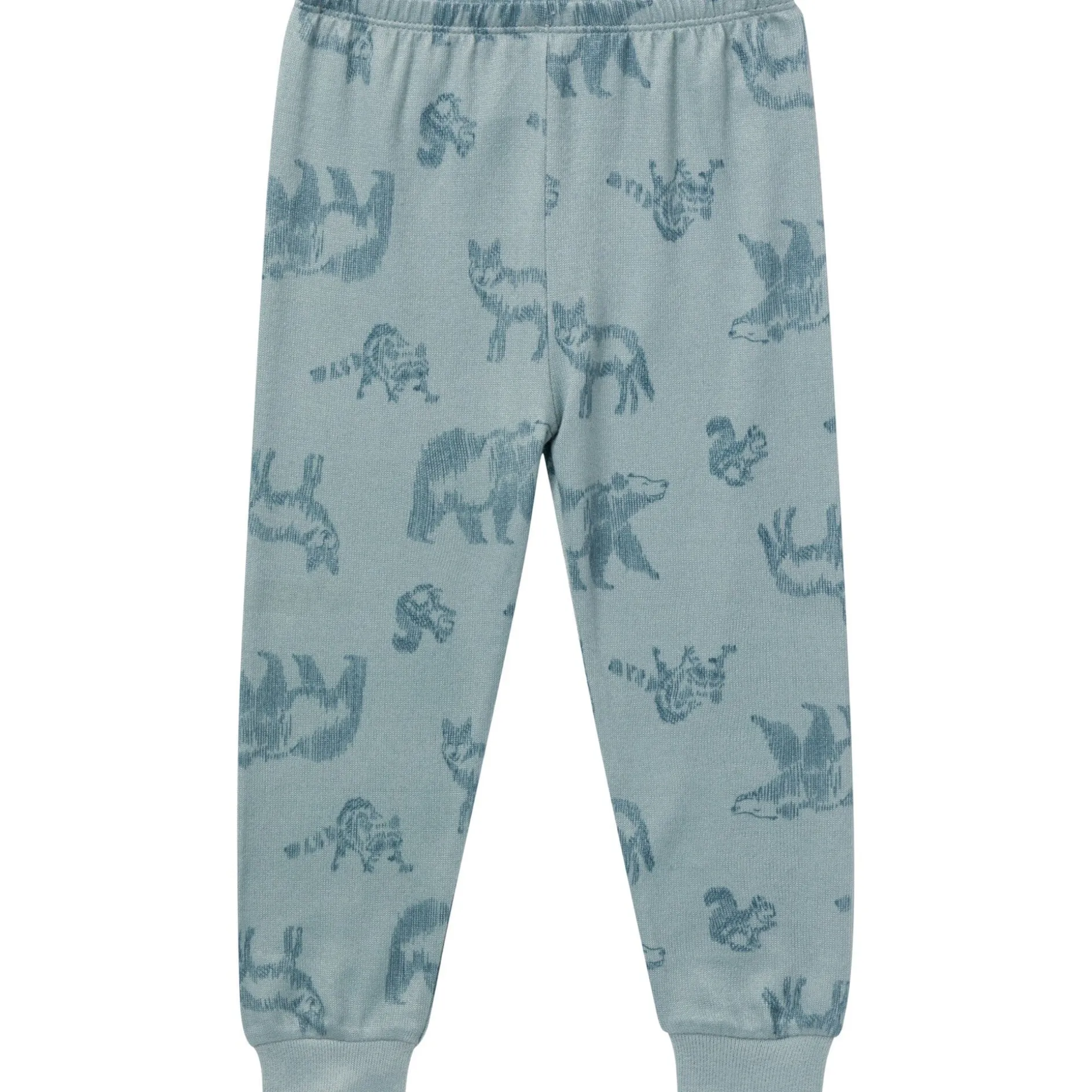 2-Piece Boys Woodland Animals Snug Fit Pajama Set