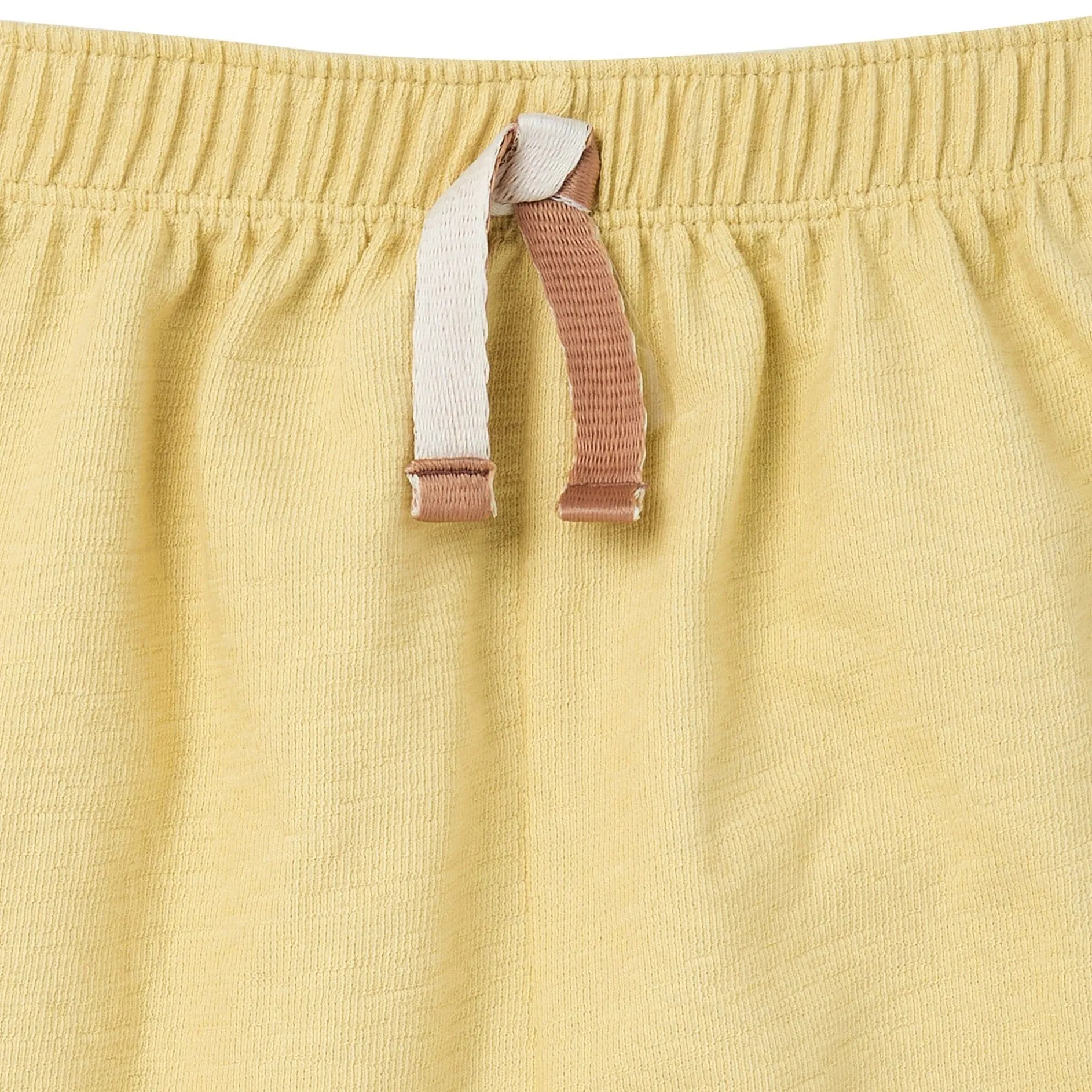 2-Piece Boys Yellow Palm Tree Polo Shirt and Shorts Set