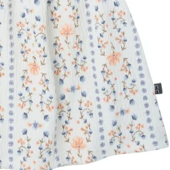 2-Piece Girls Floral Stripe Top and Shorts Set