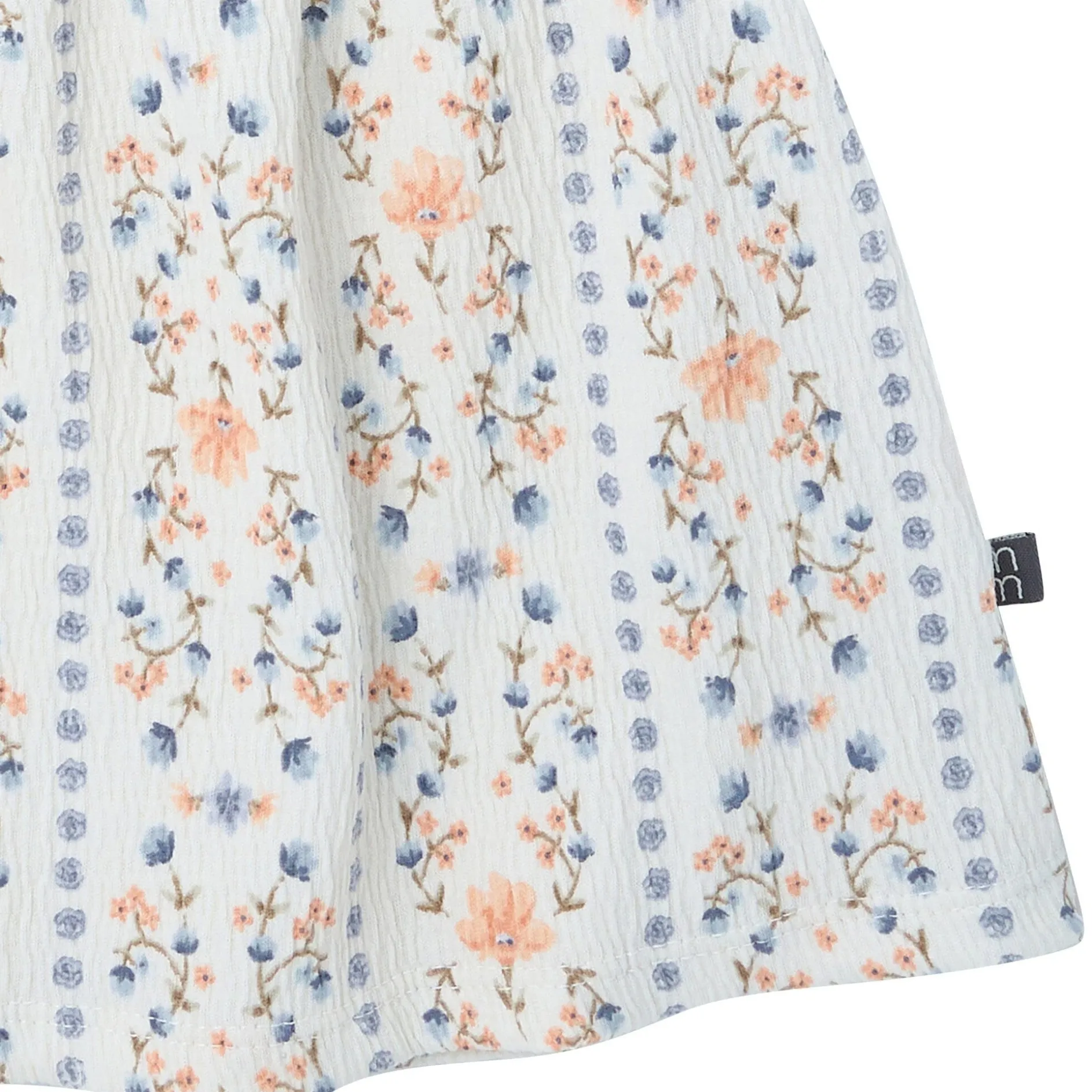 2-Piece Girls Floral Stripe Top and Shorts Set