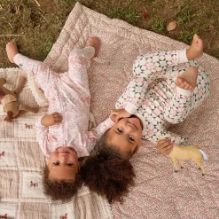 2-Piece Girls Mosaic Snug Fit Pajama Set