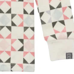 2-Piece Girls Mosaic Snug Fit Pajama Set