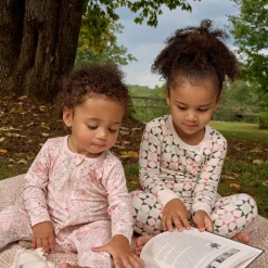 2-Piece Girls Mosaic Snug Fit Pajama Set