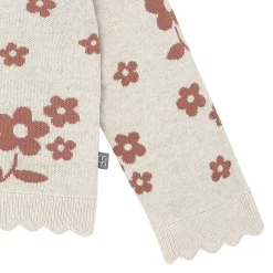 2-Piece Girls Nutmeg Flowers Sweater Top and Pant Set
