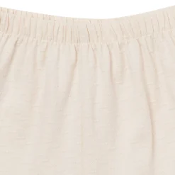 2-Piece Girls Off White Eyelet Top and Shorts Set