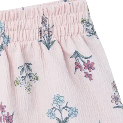 2-Piece Girls Pink Floral Top and Shorts Set