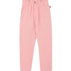 4-Piece Girls Rose Henley Tops and Paperbag Pants Set