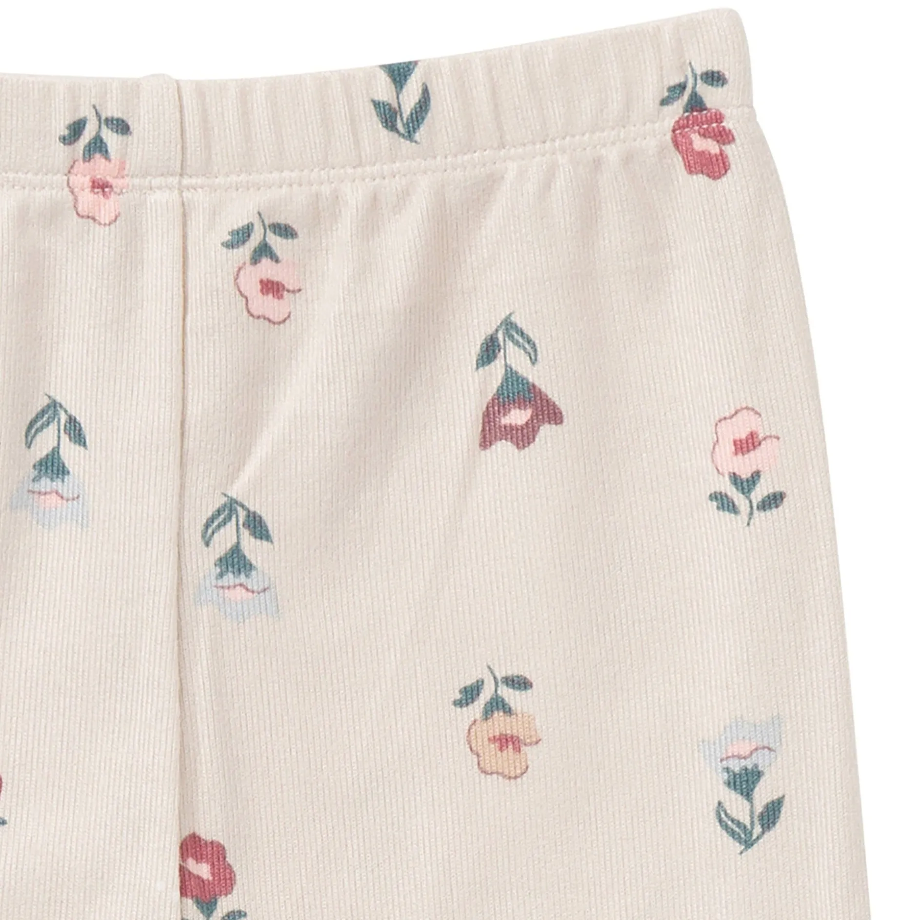 2-Piece Girls Small Flowers Ruffle Collar Top and Flare Pant Set