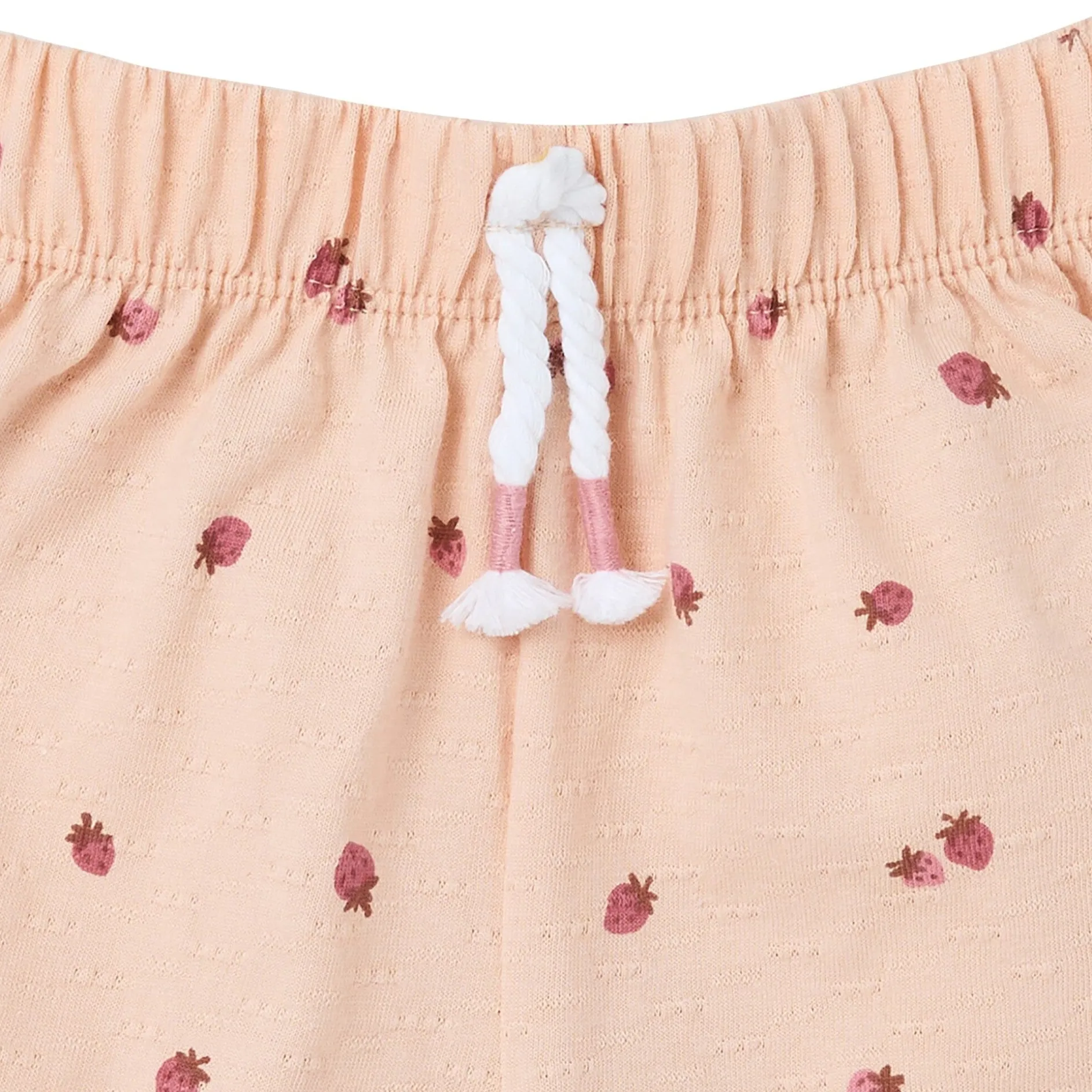 4-Piece Girls Strawberries Tank Tops & Shorts Set