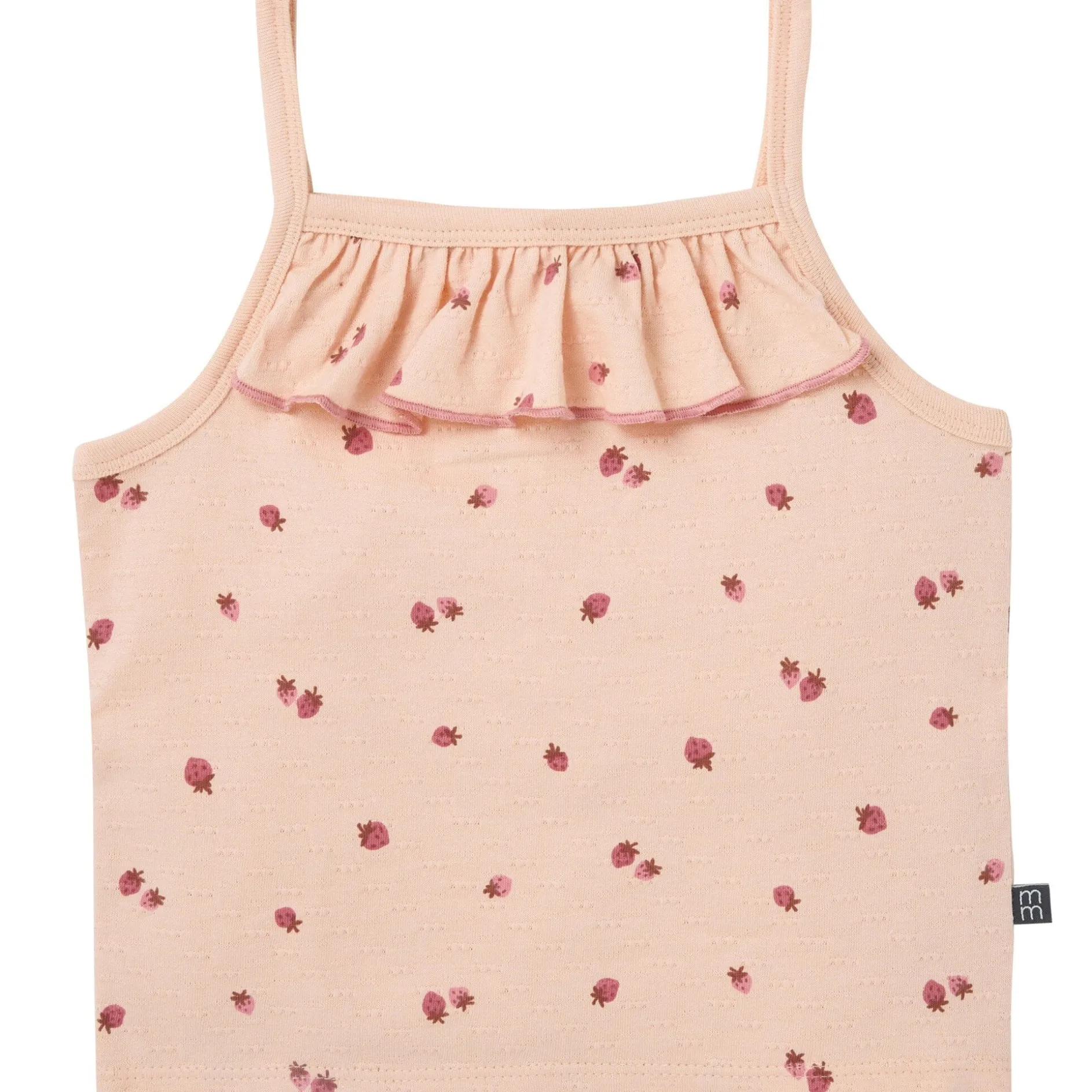 4-Piece Girls Strawberries Tank Tops & Shorts Set