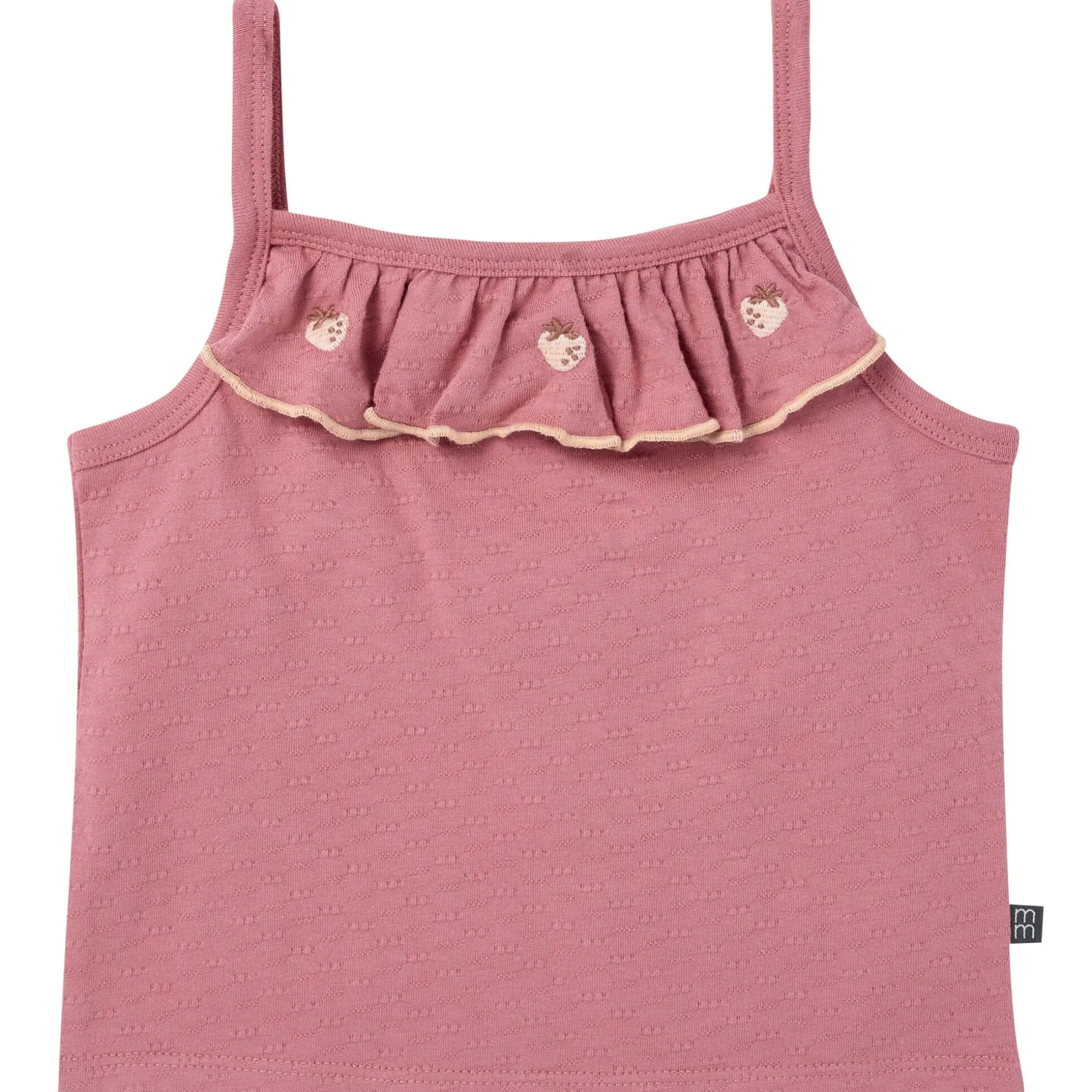 4-Piece Girls Strawberries Tank Tops & Shorts Set