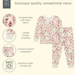 2-Piece Girls Winter Joy Snug Fit Pajama Set
