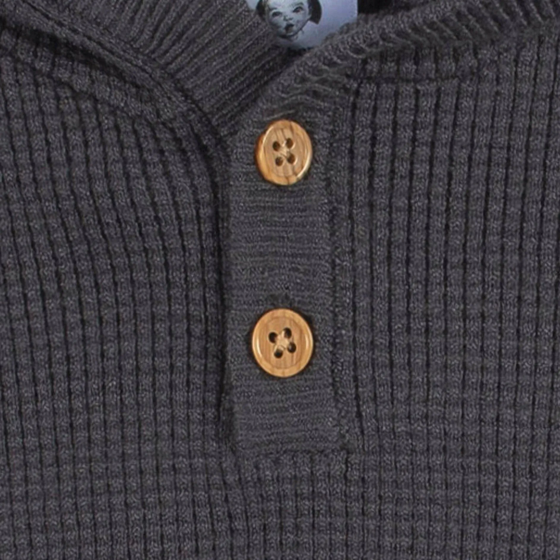 2-Piece Infant and Toddler Boys Charcoal Sweater Knit Set