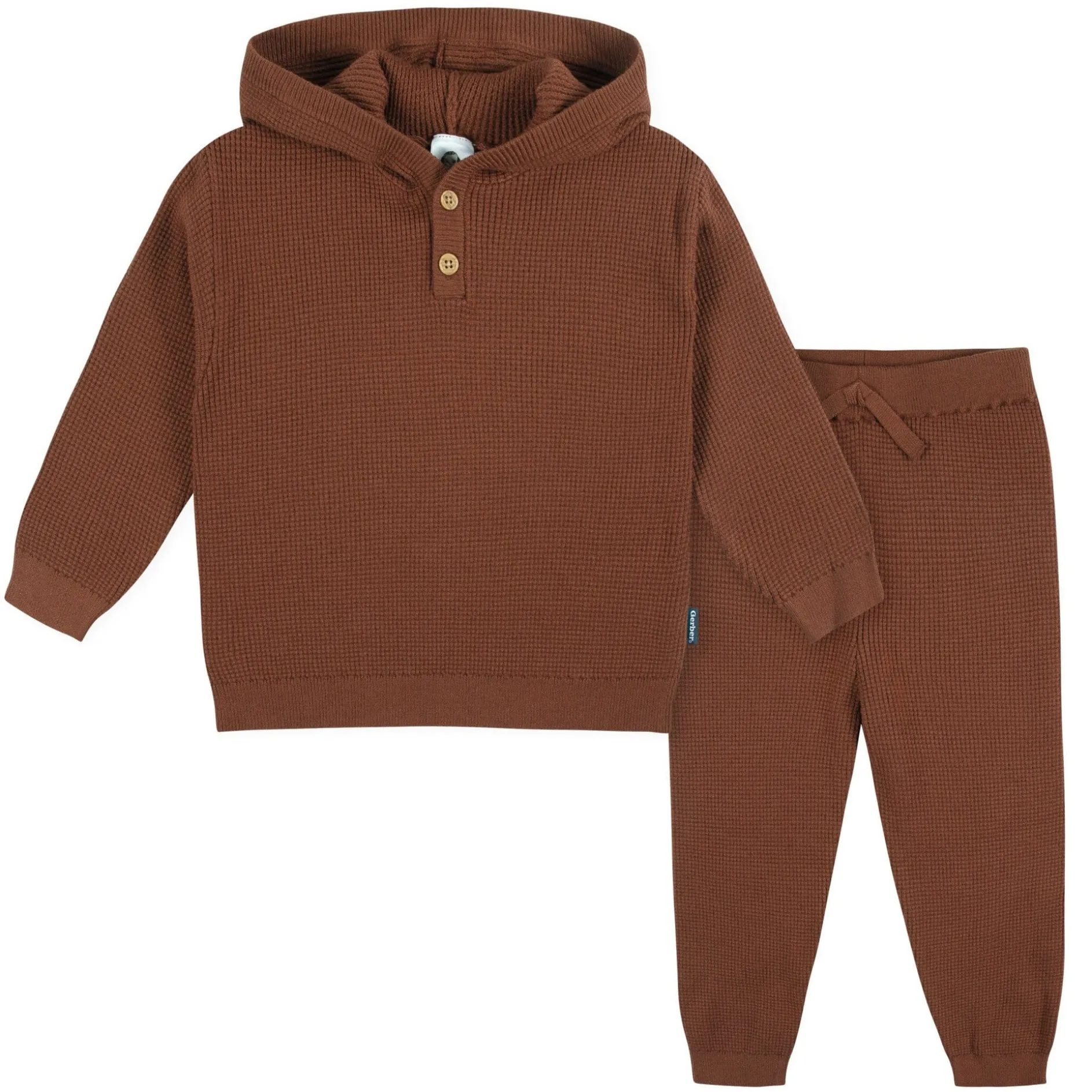2-Piece Infant and Toddler Boys Rust Sweater Knit Set