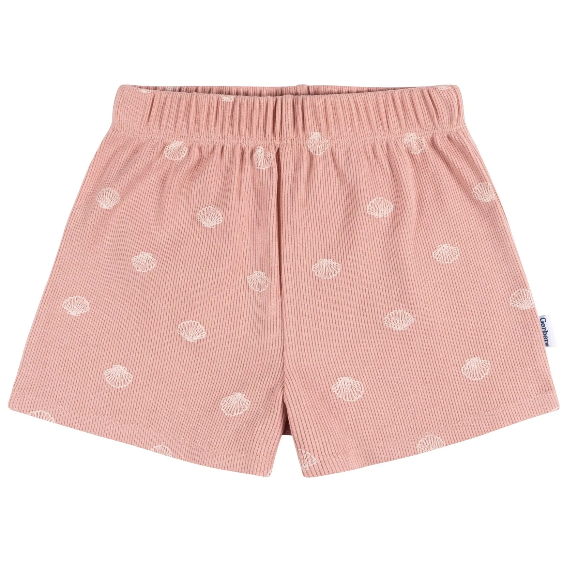 2-Piece Infant and Toddler Girls Seashells Tank Top & Shorts Set