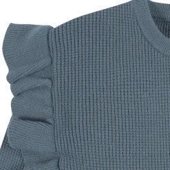 2-Piece Infant and Toddler Girls Teal Sweater Knit Set