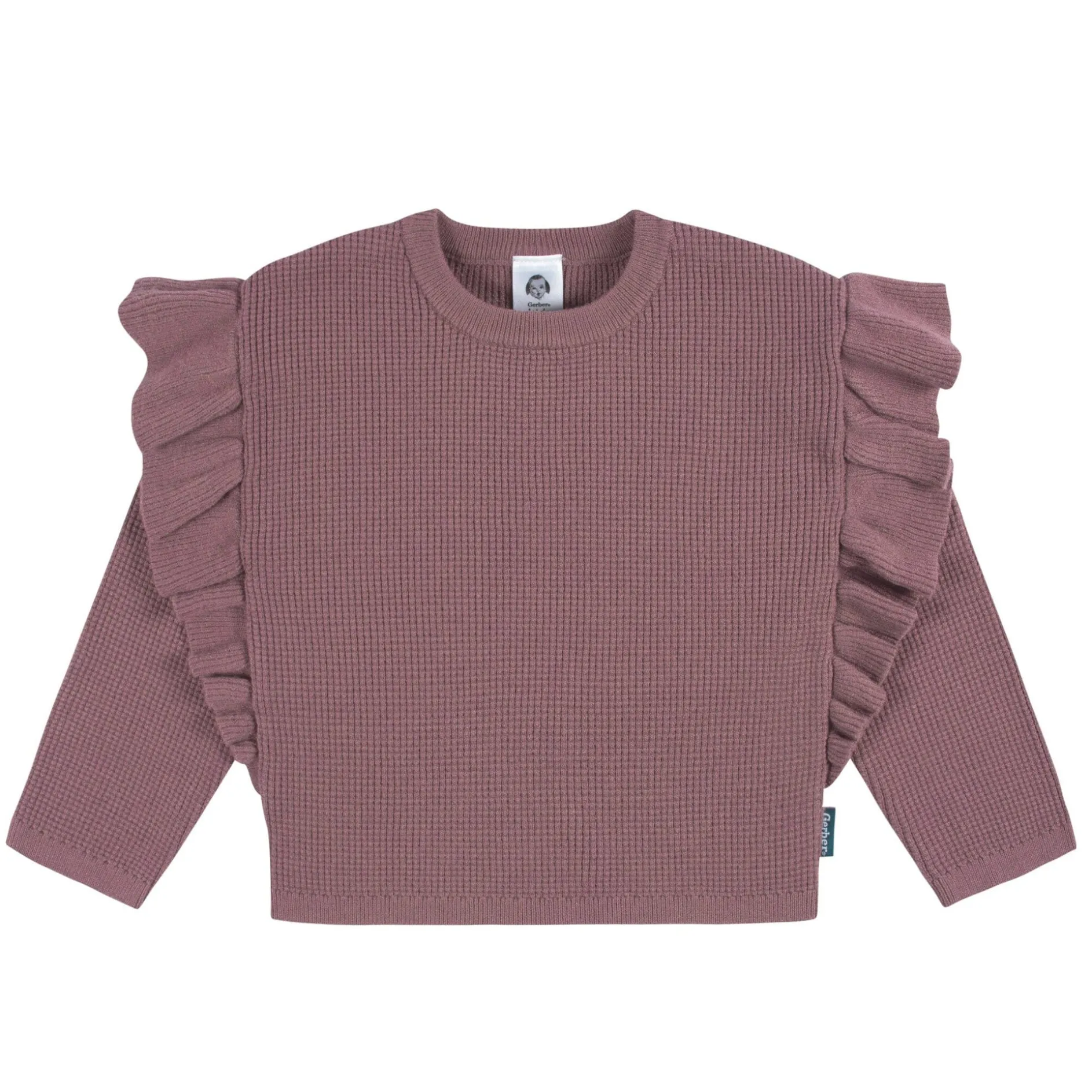 2-Piece Infant and Toddler Girls Mauve Sweater Knit Set