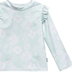2-Piece Infant and Toddler Girls UPF 50+ Tropical Rash Guard & Swim Bottoms Set