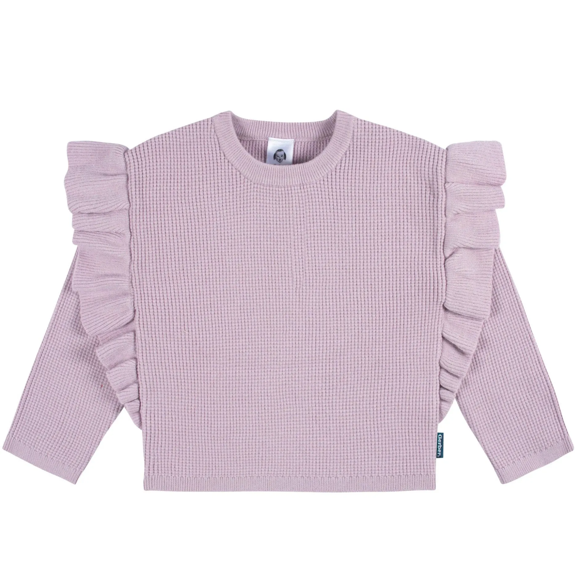 2-Piece Infant and Toddler Girls Lavender Sweater Knit Set
