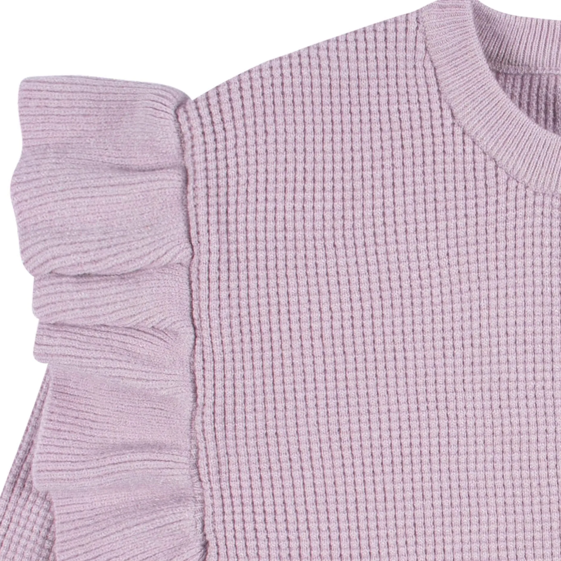 2-Piece Infant and Toddler Girls Lavender Sweater Knit Set