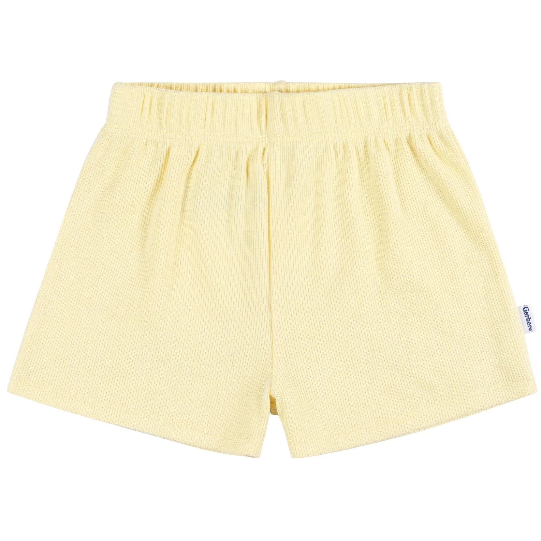 2-Piece Infant and Toddler Girls Yellow Tank Top & Shorts Set