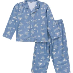 2-Piece Infant & Toddler Boys Bear Button Up Pajama Set